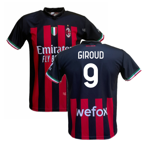 Maglia Milan Giroud 9 ufficiale replica 2022/2023 prodotto ufficiale